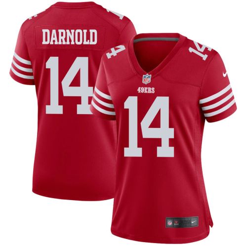 Sam Darnold 14 San Francisco 49ers Women Game Jersey - Scarlet