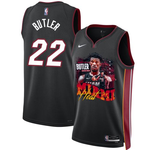 Jimmy Butler 22 Miami Heat Star Performer 2023 NBA Champions Swingman Jersey - Black