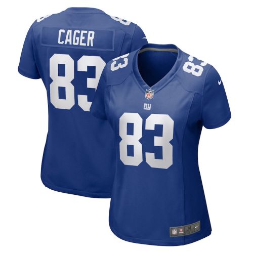 Lawrence Cager 83 New York Giants Women's Home Game Player Jersey - Royal