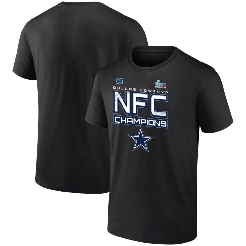 Dallas Cowboys NFC Champions Iconic Slant Black T-Shirt