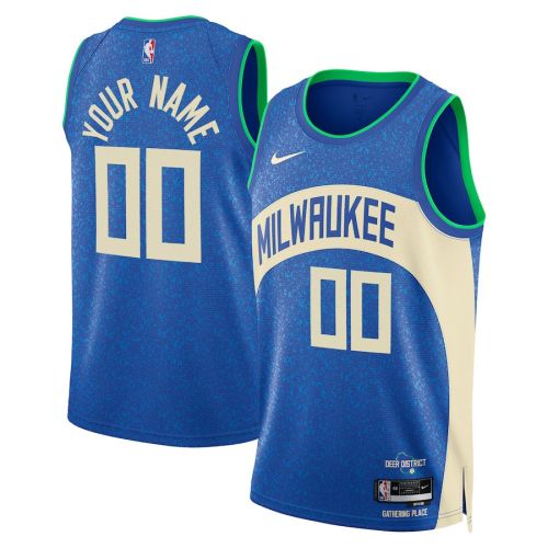 Milwaukee Bucks 2023/24 City Edition Swingman Custom Jersey - Royal