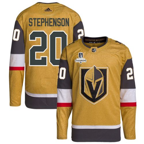 Chandler Stephenson 20 Vegas Golden Knights Stanley Cup 2023 Champions Patch Home Breakaway Men Jersey - Gold