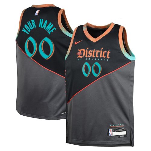 Washington Wizards 2023/24 City Edition Swingman Custom YOUTH Jersey - Black