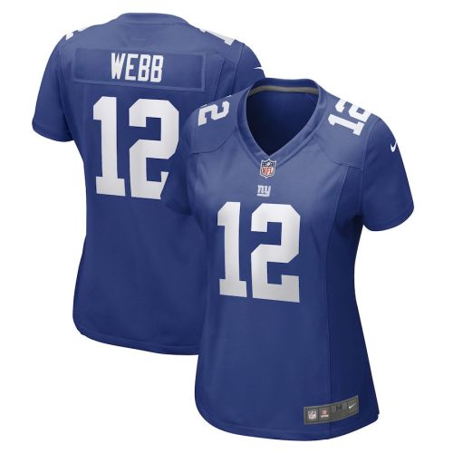 Davis Webb New York Giants Women's Game Player Jersey - Royal