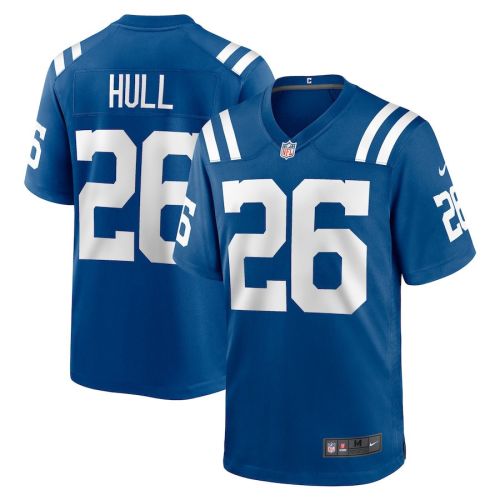 Evan Hull 26 Indianapolis Colts Men Team Game Jersey - Royal