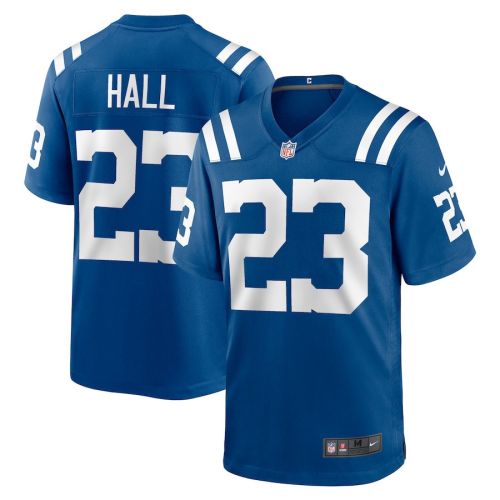 Darren Hall 23 Indianapolis Colts Men Team Game Jersey - Royal