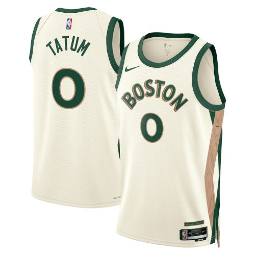 Jayson Tatum 0 Boston Celtics 2023/24 City Edition Swingman Jersey - White