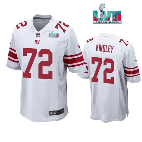 Solomon Kindley 72 New York Giants Super Bowl LVII Super Bowl LVII White Men Game Jersey