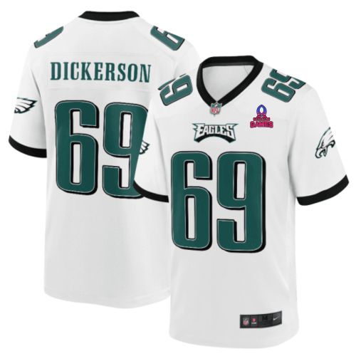 Landon Dickerson 69 Philadelphia Eagles 2024 Pro Bowl Patch Game Men Jersey - White