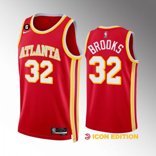 Armoni Brooks 32 Atlanta Hawks Icon Edition Red Jersey 2022-23 Swingman