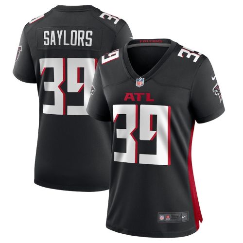 Jacob Saylors 39 Atlanta Falcons Women Game Jersey - Black