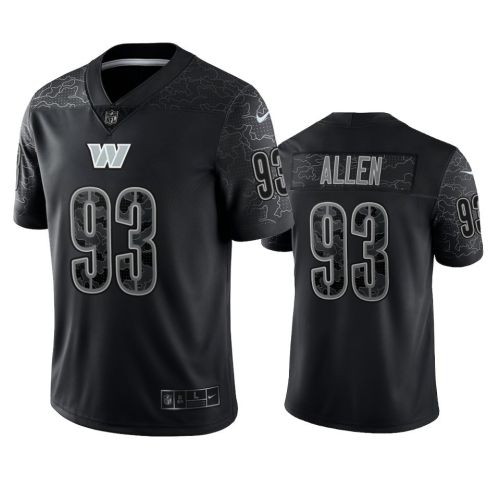 Jonathan Allen 93 Washington Commanders Black Reflective Limited Jersey - Men