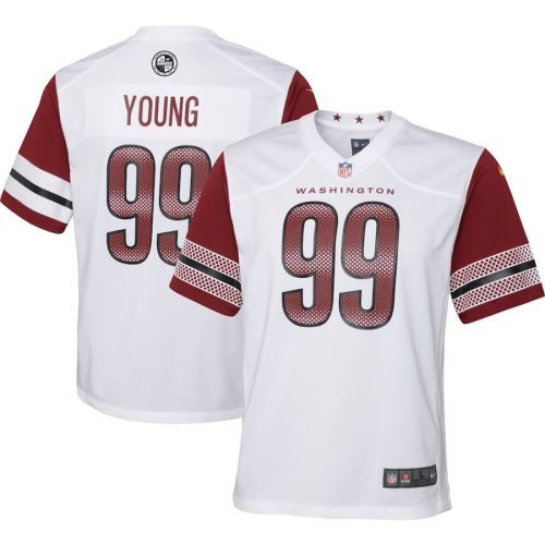 Chase Young 99 Washington Commanders Game YOUTH Jersey - White