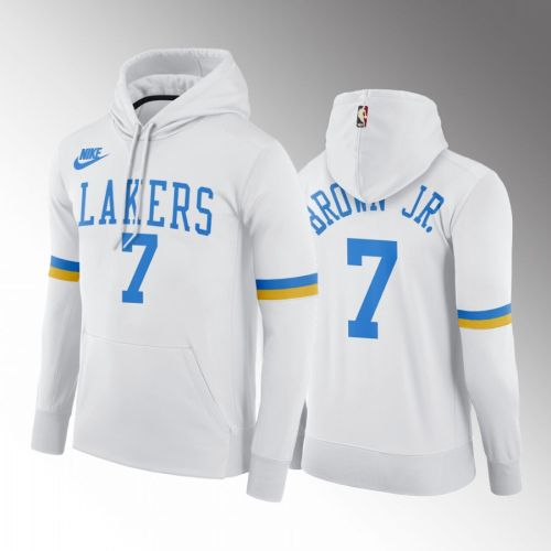 Troy Brown Jr. Los Angeles Lakers 2022-23 MPLS Classic Hoodie White Pullover