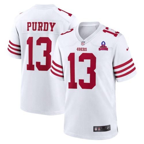 Brock Purdy 13 San Francisco 49ers 2024 Pro Bowl Patch Game Men Jersey - White