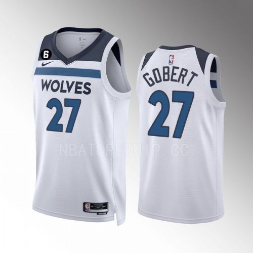 Rudy Gobert 27 Minnesota Timberwolves 2022-23 Association Edition White Men Jersey Swingman