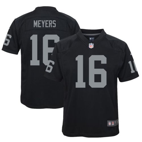 Jakobi Meyers 16 Las Vegas Raiders Youth Game Jersey - Black