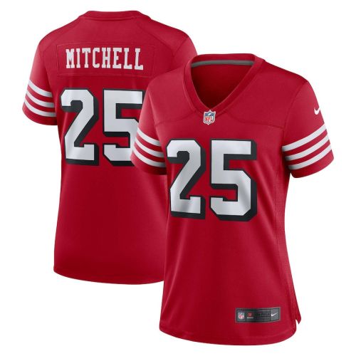 Elijah Mitchell San Francisco 49ers Women's Alternate Game Jersey - Scarlet