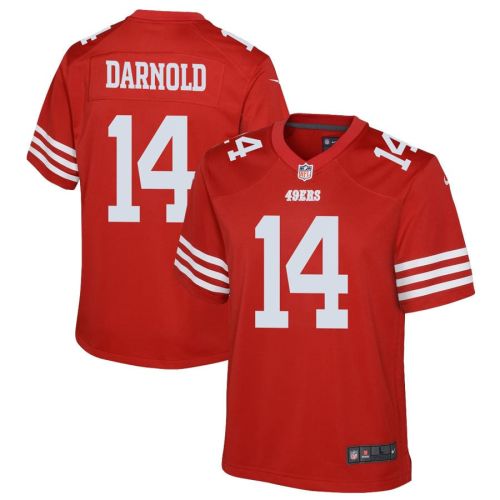 Sam Darnold 14 San Francisco 49ers Youth Game Jersey - Scarlet