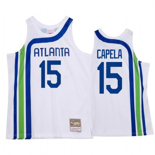 Clint Capela 15 Atlanta Hawks HWC Throwback Jersey White