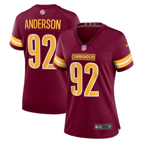 Abdullah Anderson 92 Washington Commanders Women's Game Player Jersey - Burgundy