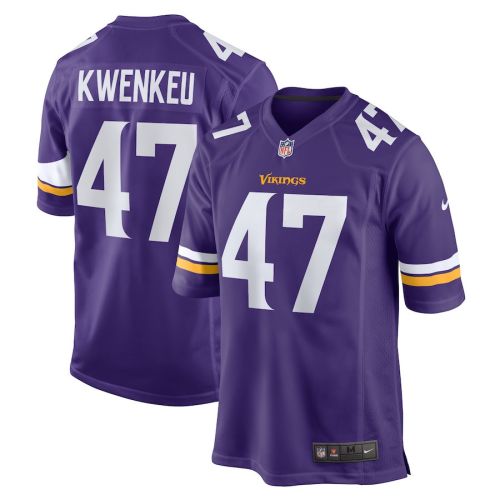 William Kwenkeu 47 Minnesota Vikings Home Game Player Jersey - Purple