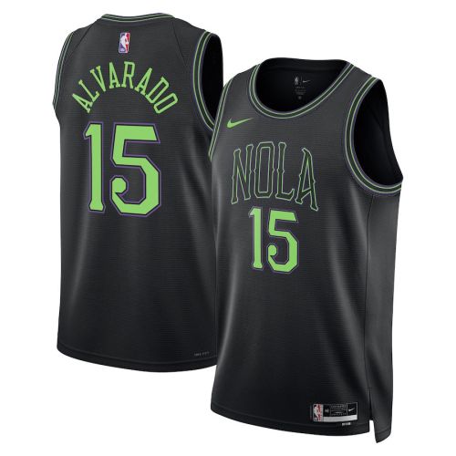 Jose Alvarado 15 New Orleans Pelicans 2023/24 City Edition Swingman Jersey - Black