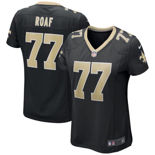 Willie Roaf 77 New Orleans Saints Women Game Retired Jersey - Black