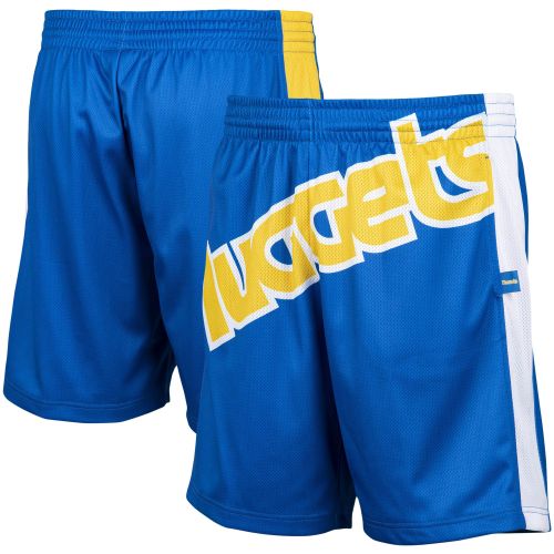 Denver Nuggets Hardwood Classics Big Face 2.0 Shorts - Blue