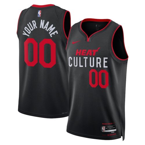 Miami Heat 2023/24 City Edition Swingman Custom Jersey - Black