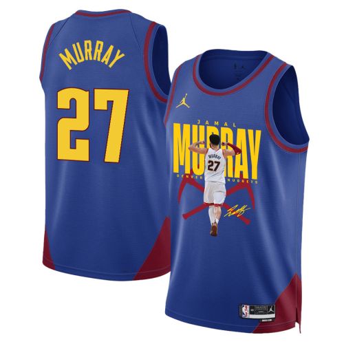 Jamal Murray 27 Denver Nuggets Fastbreak Phenom 2023 NBA Champions Swingman Jersey - Blue