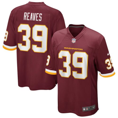 Jeremy Reaves 39 Washington Commanders Football Team Men Game Jersey - Burgundy