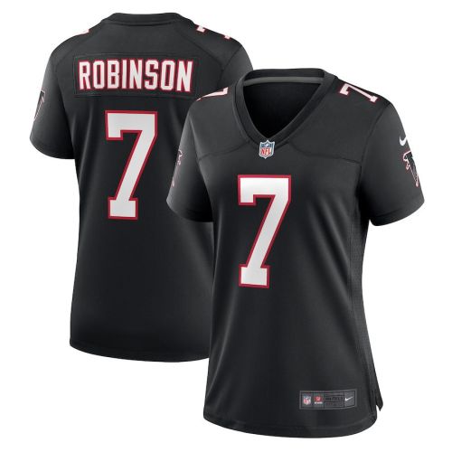 Bijan Robinson 7 Atlanta Falcons Women Alternate Game Jersey - Black