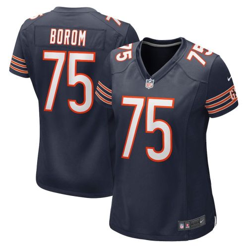 Larry Borom 75 New York Giants Women Game Jersey - Navy