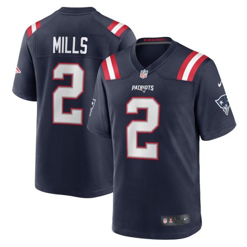 Jalen Mills 2 New England Patriots Men Game Jersey - Navy