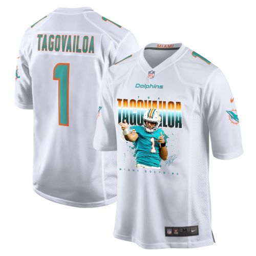 Tua Tagovailoa 1 Miami Dolphins Rising Star Game Jersey, White - Men