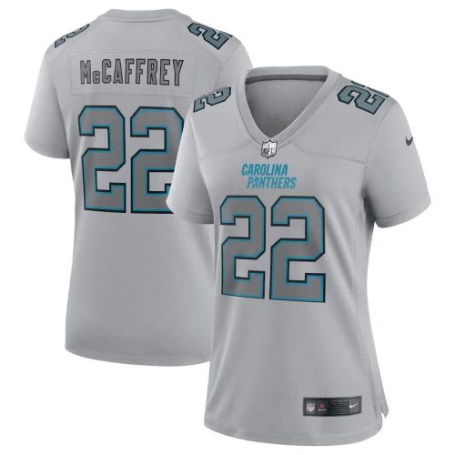 Christian McCaffrey Carolina Panthers Women's Atmosphere Fashion Game Jersey - Gray