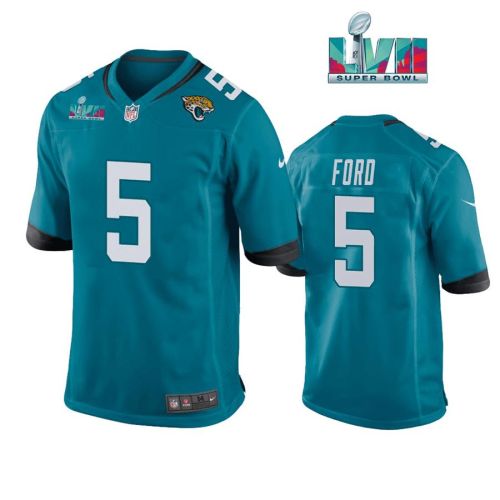 Rudy Ford 5 Jacksonville Jaguars Super Bowl LVII Super Bowl LVII Teal Men Game Jersey