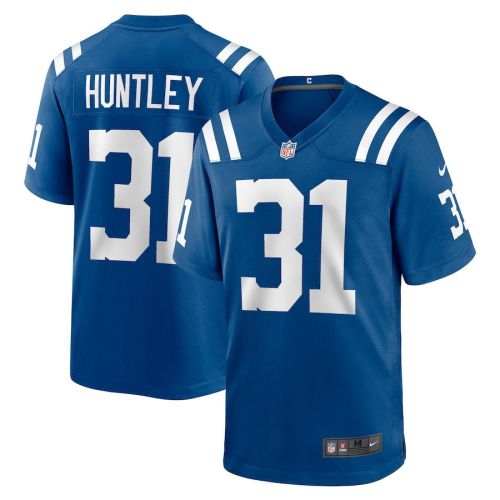 Jason Huntley 31 Indianapolis Colts Men Team Game Jersey - Royal