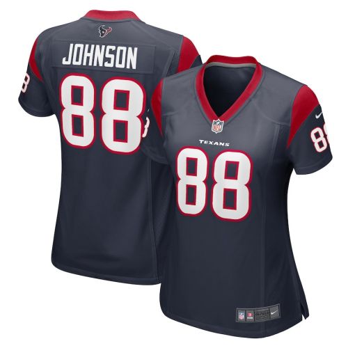 Johnny Johnson 88 Houston Texans Women Team Game Jersey - Navy