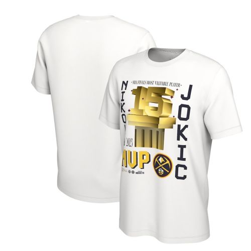 Nikola Jokic Denver Nuggets 2023 NBA Finals Champions MVP T-Shirt - White