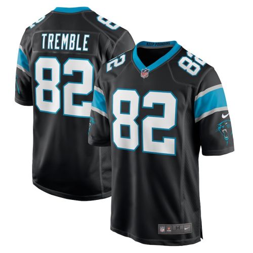 Tommy Tremble 82 Carolina Panthers Men's Game Jersey - Black