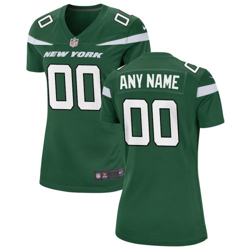 New York Jets Women Custom Game Jersey - Gotham Green