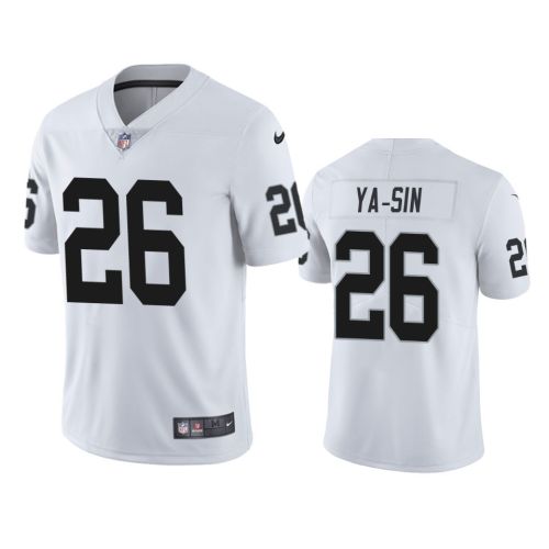 Las Vegas Raiders Rock Ya-Sin 26 White Vapor Limited Jersey