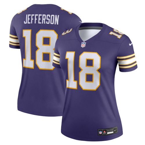 Justin Jefferson 18 Minnesota Vikings Women Alternate Legend Jersey - Purple