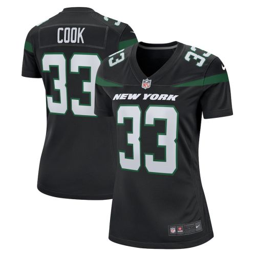 Dalvin Cook 33 New York Jets Women's Alternate Game Player Jersey - Stealth Black