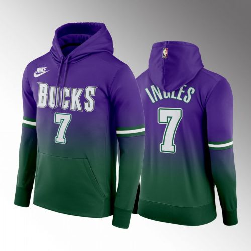 Joe Ingles 7 Milwaukee Bucks 2022-23 Classic Edition Hoodie Green Purple