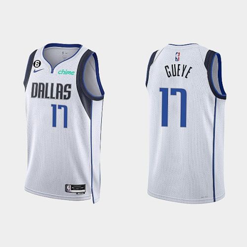 Dallas Mavericks Mouhamadou Gueye 17 2022-23 Association Edition White Men Jersey Swingman