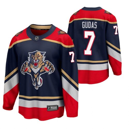 Florida Panthers 7 Radko Gudas 2023 Reverse Retro Blue Special Edition Jersey Jersey