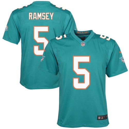 Jalen Ramsey 5 Miami Dolphins Game Youth Jersey - Aqua